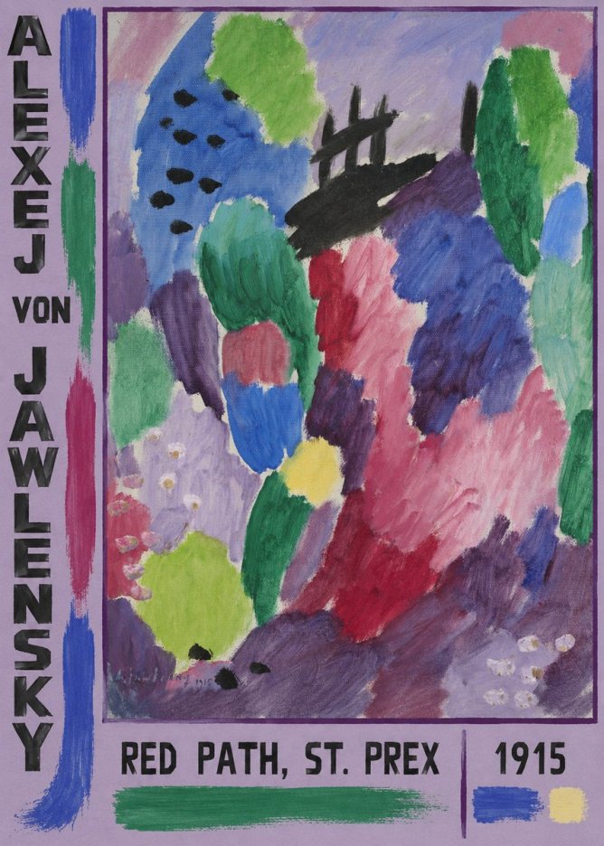 Alexej von Jawlensky Red Path, St. Prex II No2 - Affiche