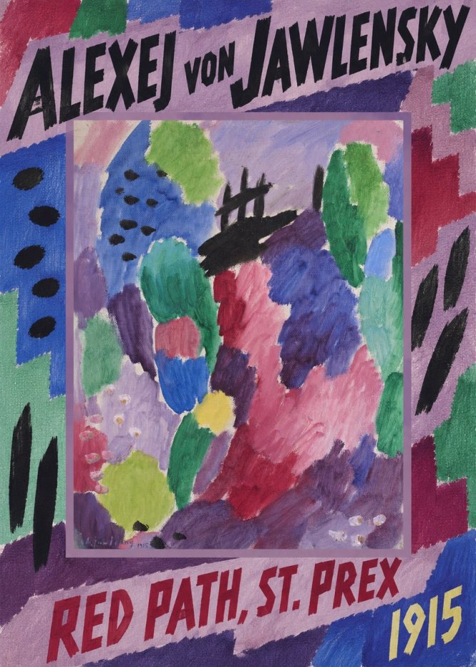 Alexej von Jawlensky Red Path, St. Prex II No5 - Affiche
