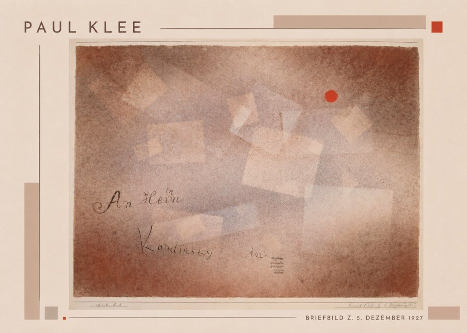 Paul Klee Briefbild Z. 5. Dezember 1927 No1 - Affiche