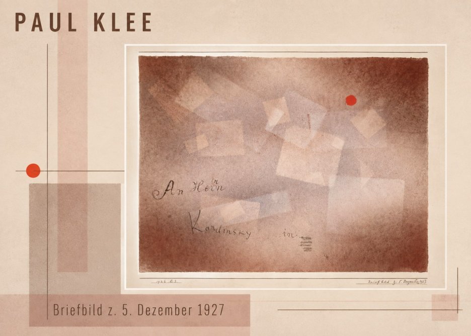 Paul Klee Briefbild Z. 5. Dezember 1927 No3 - Affiche