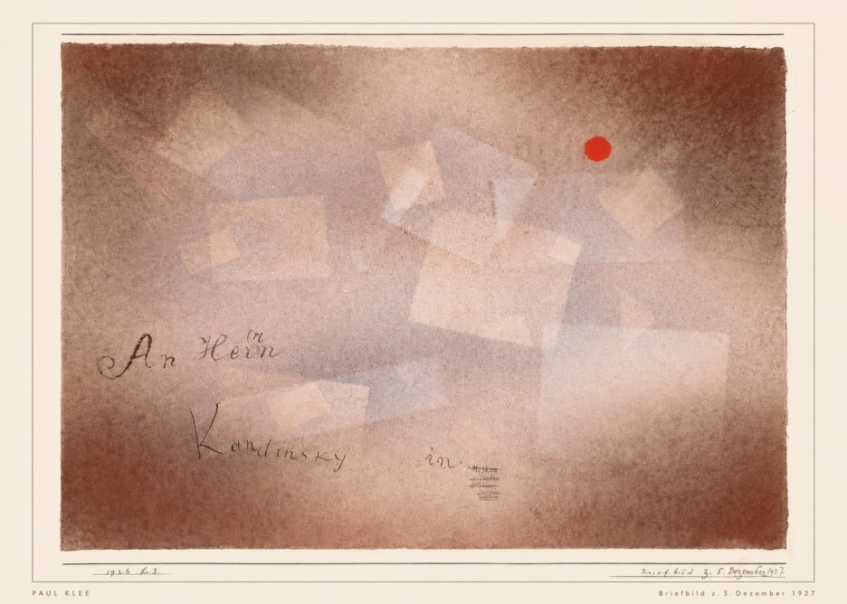 Paul Klee Briefbild Z. 5. Dezember 1927 No5 - Affiche