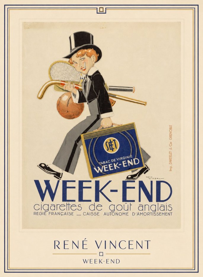 René Vincent Week-end No1 - Affiche