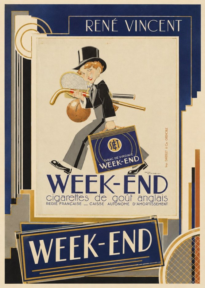 René Vincent Week-end No2 - Affiche