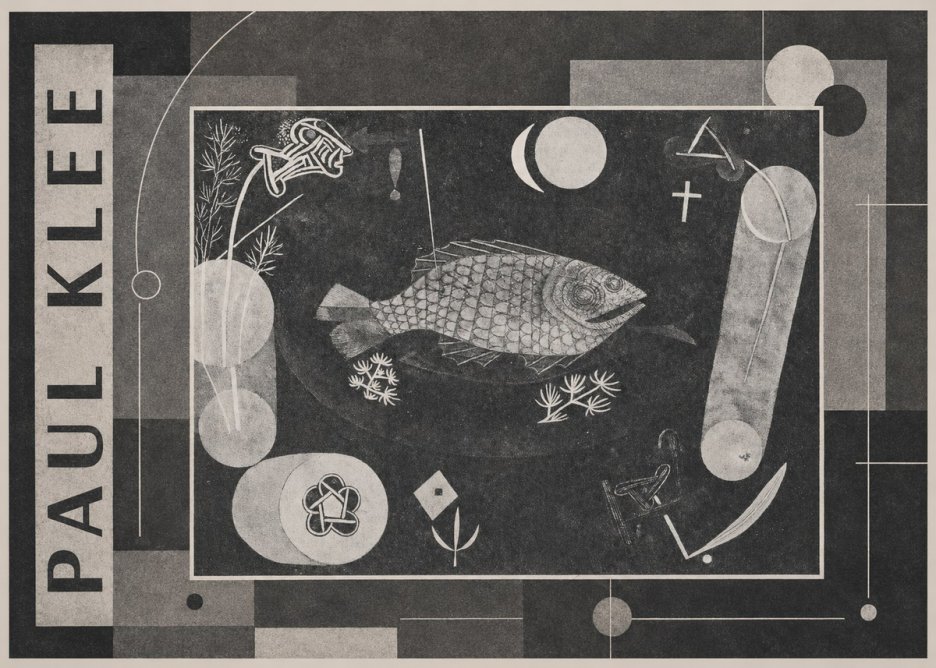 Paul Klee Abstract Fish No4 - Affiche