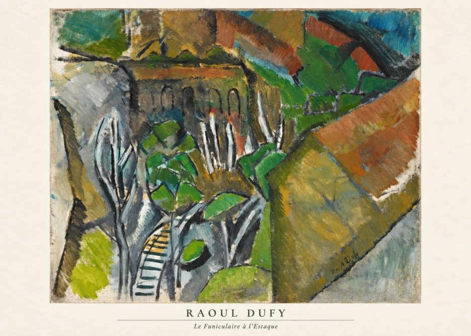 Raoul Dufy Le Funiculaire À L'estaque No6 - Affiche