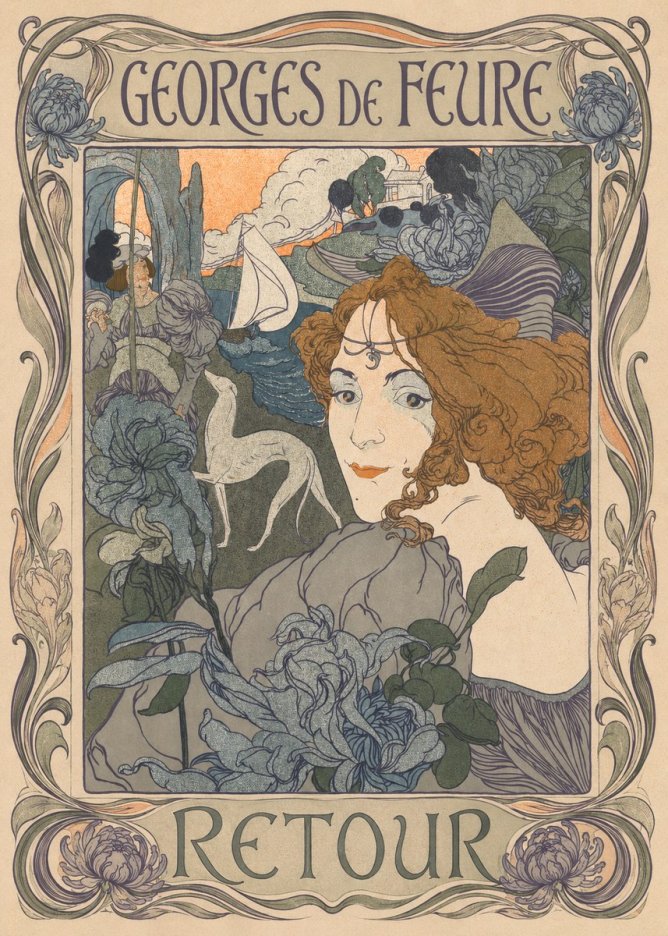 Georges de Feure Retour No1 - Affiche