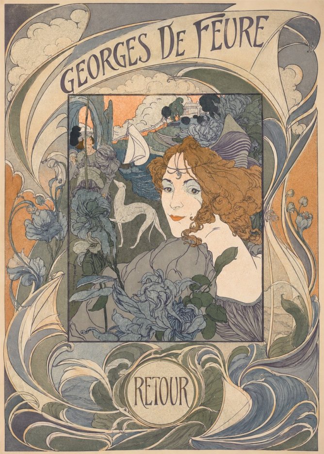 Georges de Feure Retour No6 - Affiche