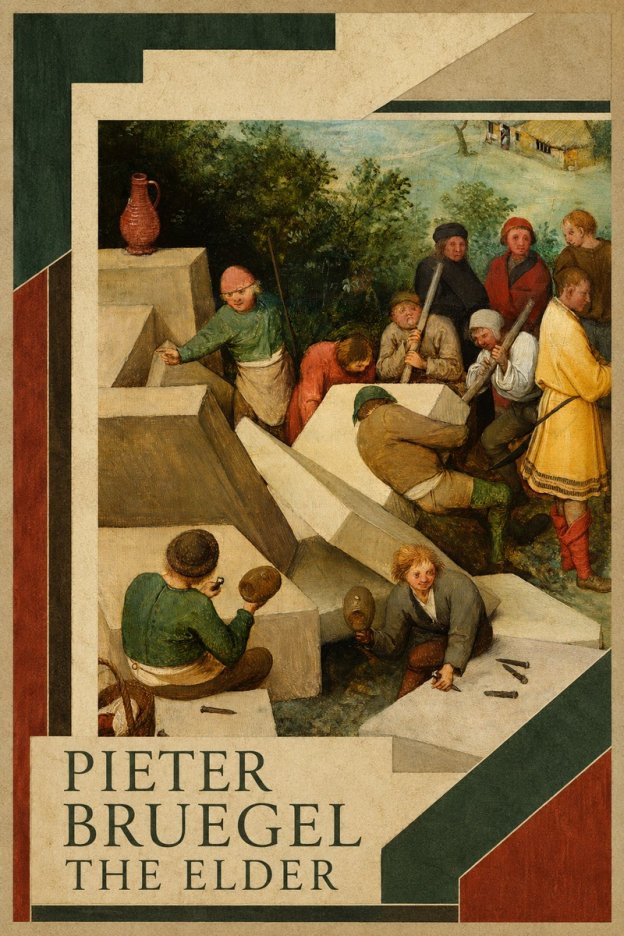 Pieter Bruegel The Tower of Babel V No2 - Affiche