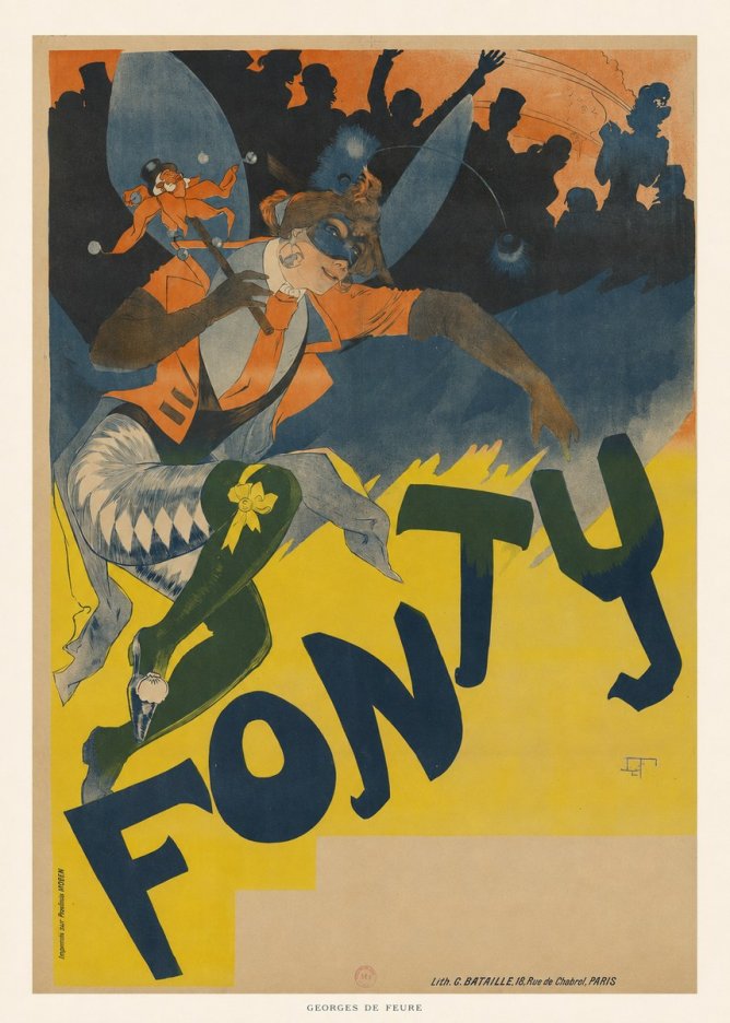 Georges de Feure Fonty I No6 - Affiche