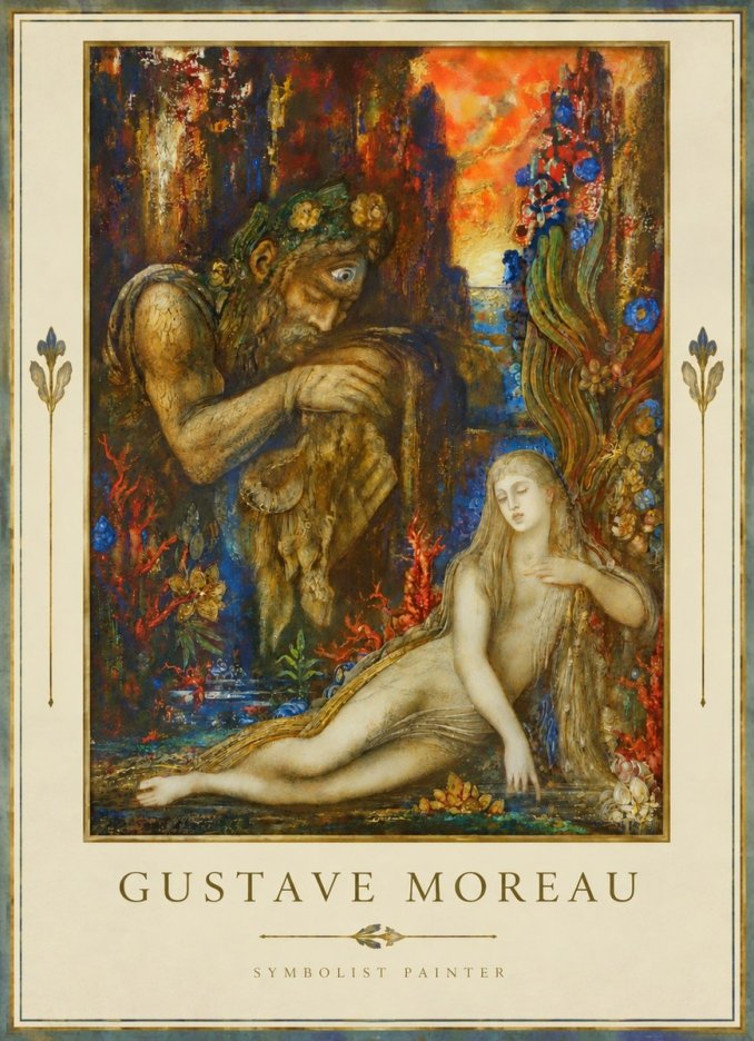 Gustave Moreau Galatea I No3 - Affiche