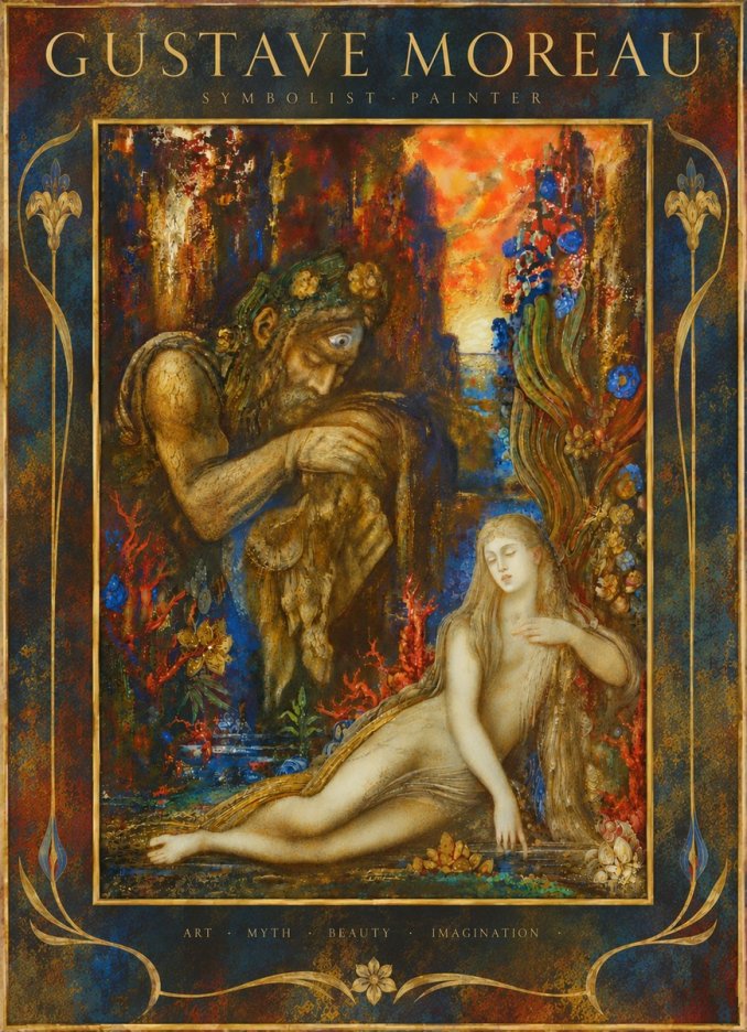 Gustave Moreau Galatea I No6 - Affiche