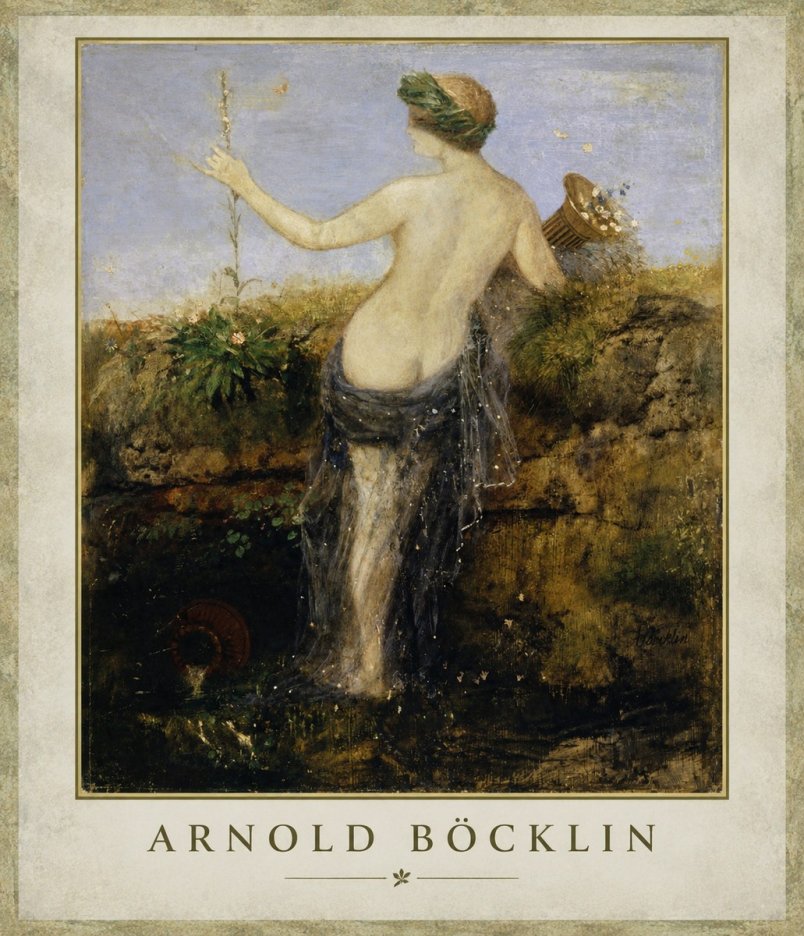 Arnold Böcklin Nymph in a Spring Forest No1 - Affiche