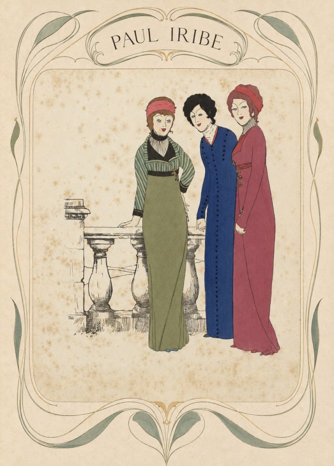 Paul Iribe Fashionable Ladies No4 - Affiche