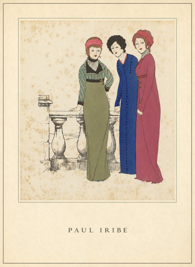 Paul Iribe Fashionable Ladies No5 - Affiche