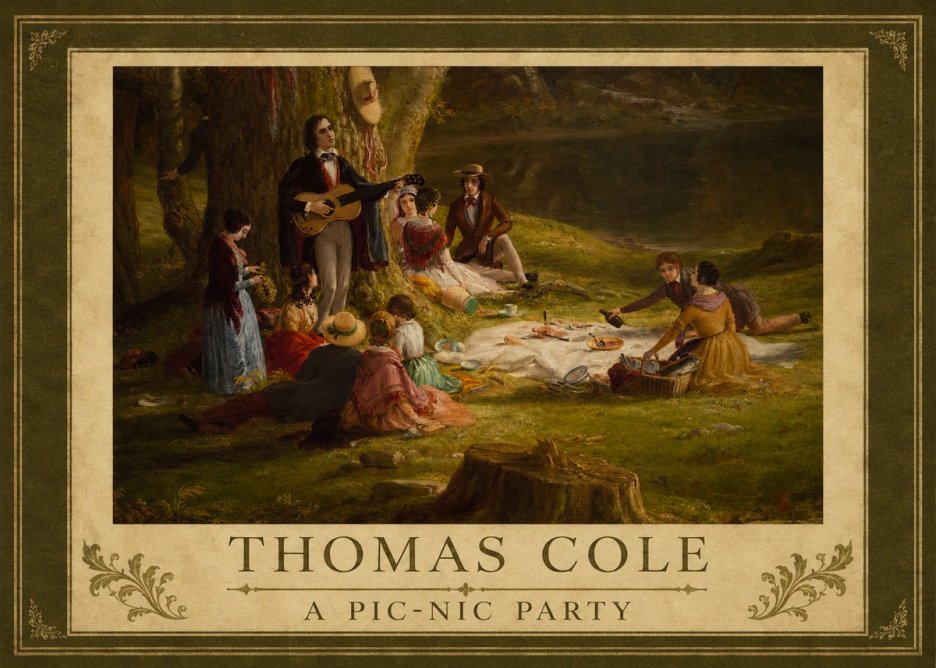 Thomas Cole A Pic-nic Party No1 - Affiche