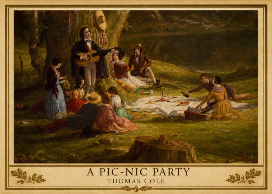 Thomas Cole A Pic-nic Party No5 - Affiche