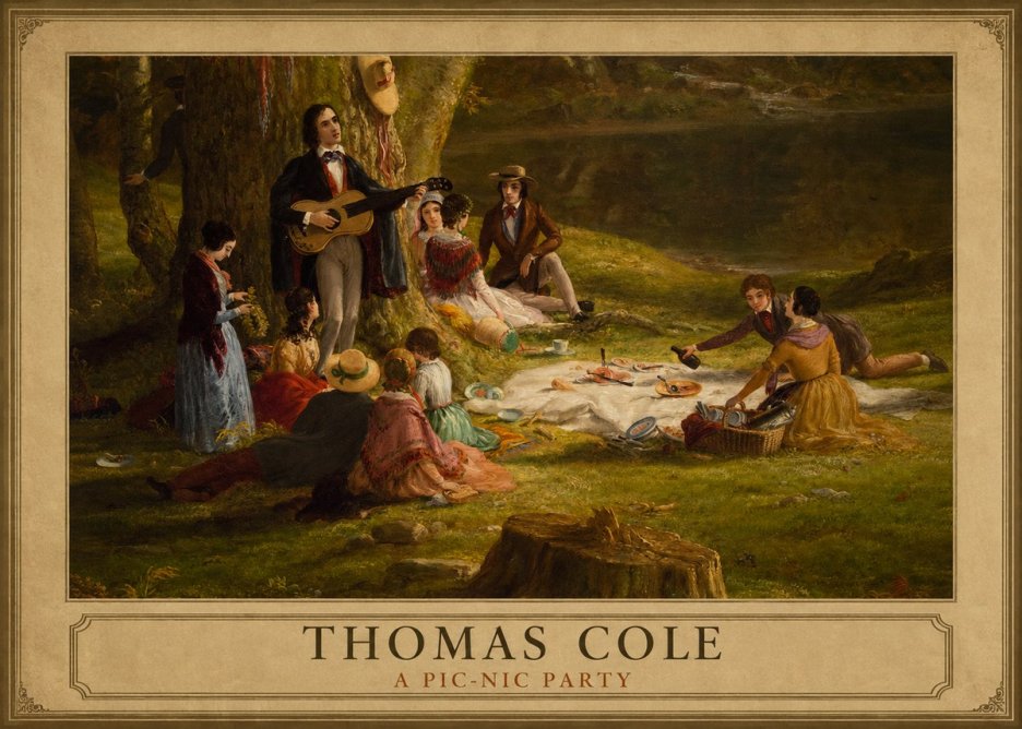 Thomas Cole A Pic-nic Party No6 - Affiche