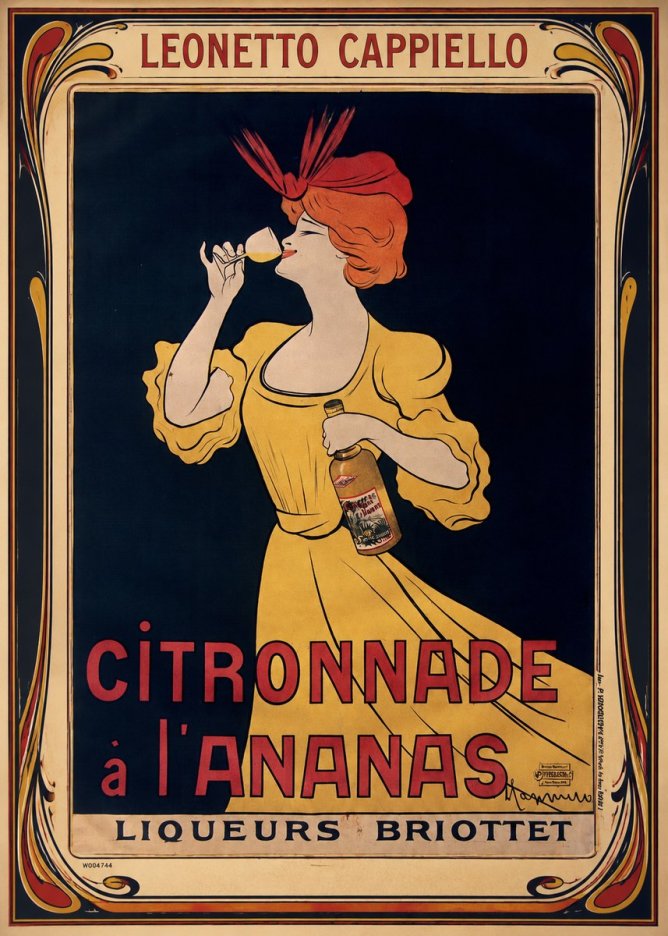 Leonetto Cappiello Citronnade À L'ananas No1 - Affiche