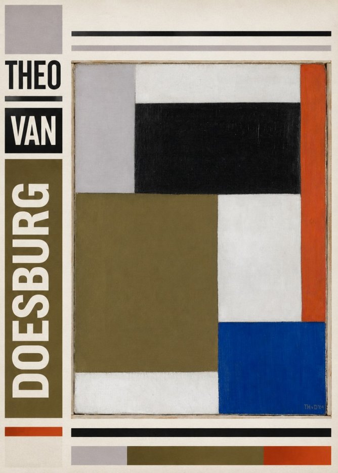 Theo van Doesburg Composition Xxii No6 - Affiche