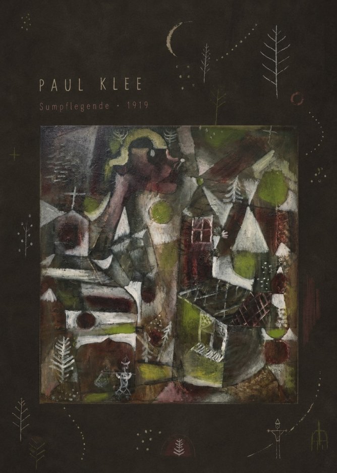 Paul Klee Sumpflegende II No3 - Affiche