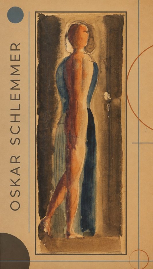 Oskar Schlemmer Figure Study No1 - Affiche