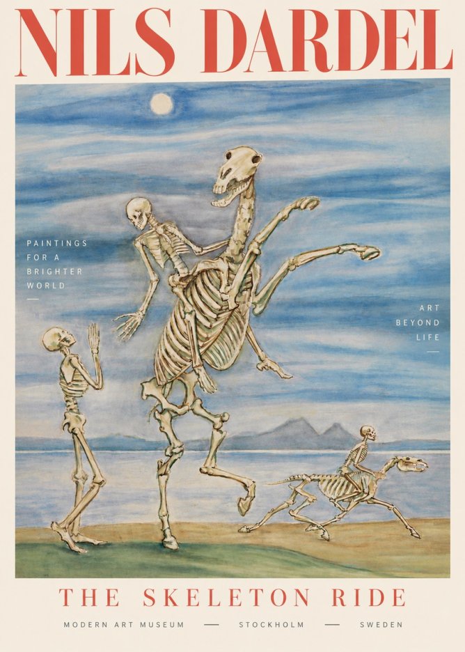 Nils Dardel The Dancer No4 - Affiche