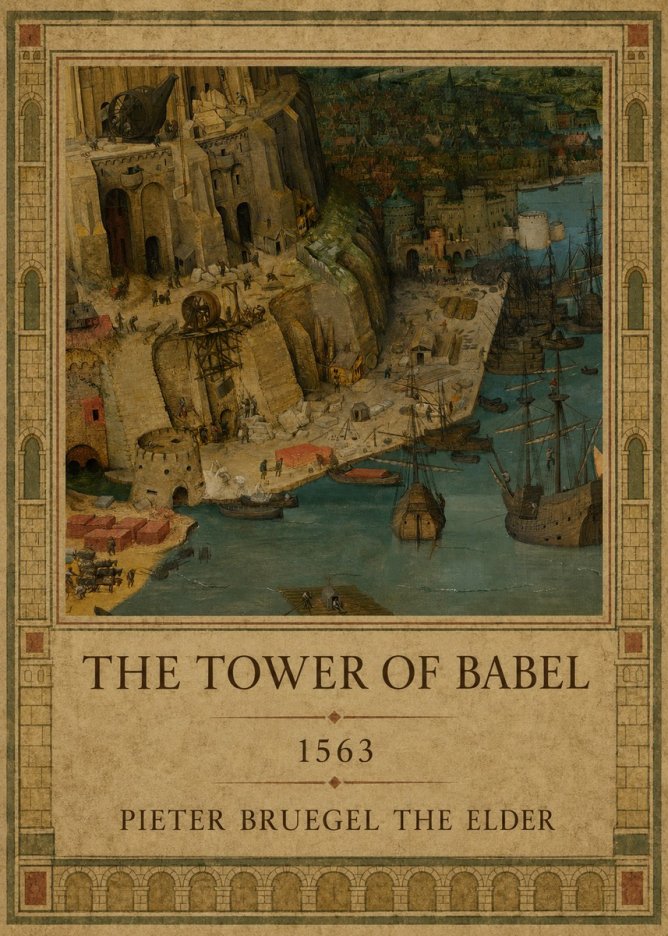 Pieter Bruegel The Tower of Babel VI No1 - Affiche