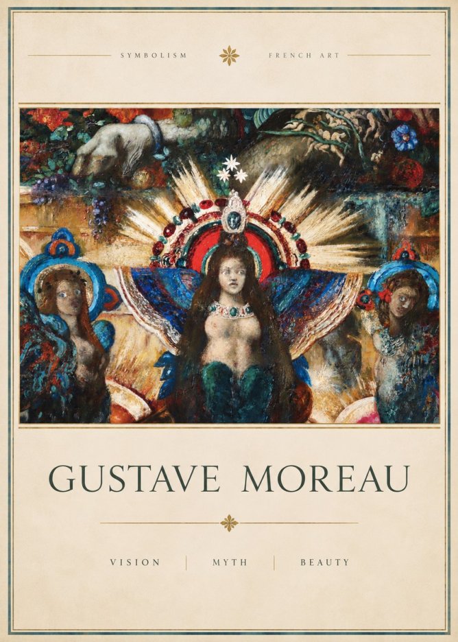 Gustave Moreau L'apparition I No3 - Affiche
