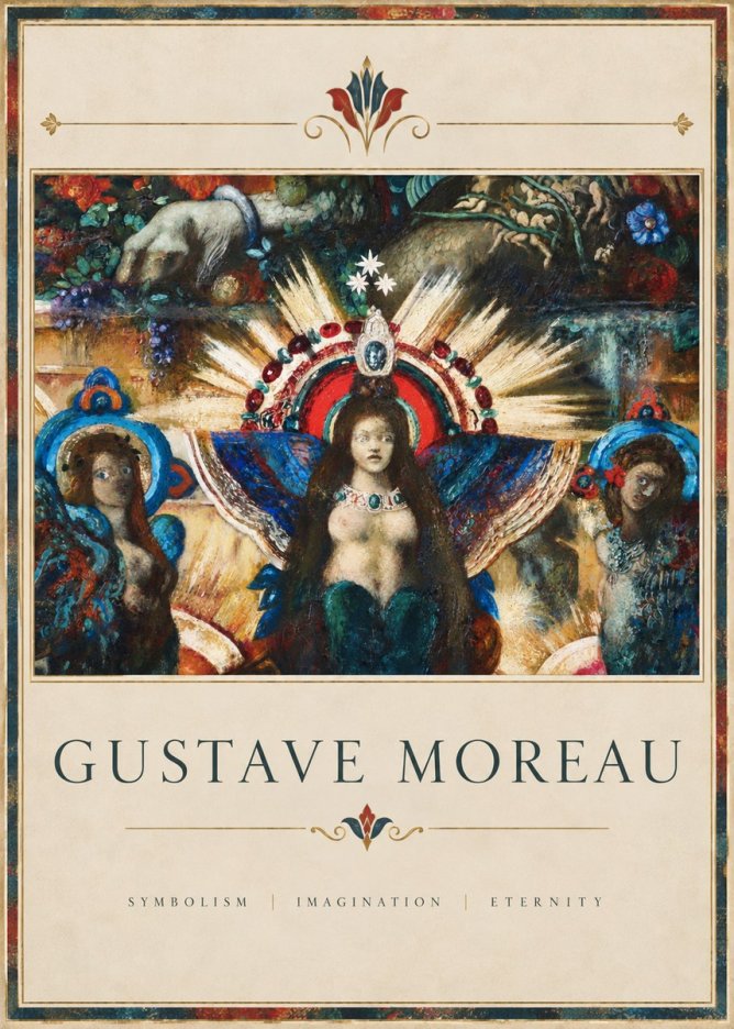 Gustave Moreau L'apparition I No4 - Affiche