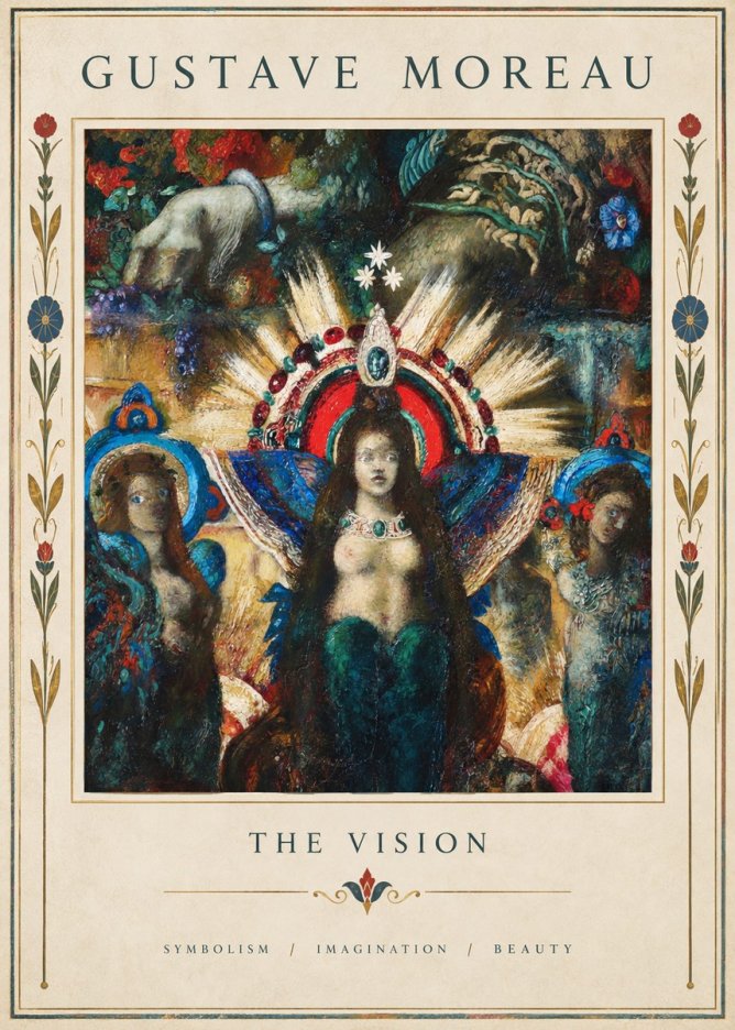 Gustave Moreau L'apparition I No5 - Affiche