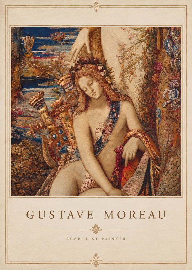 Gustave Moreau Jupiter and Semele II No3 - Affiche