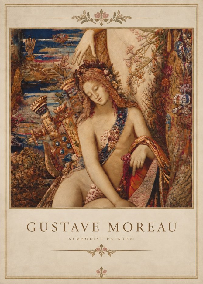 Gustave Moreau Jupiter and Semele II No5 - Affiche