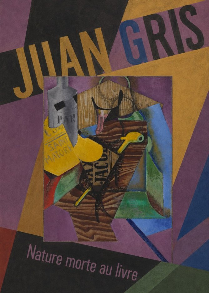 Juan Gris Nature Morte Au Livre No4 - Affiche