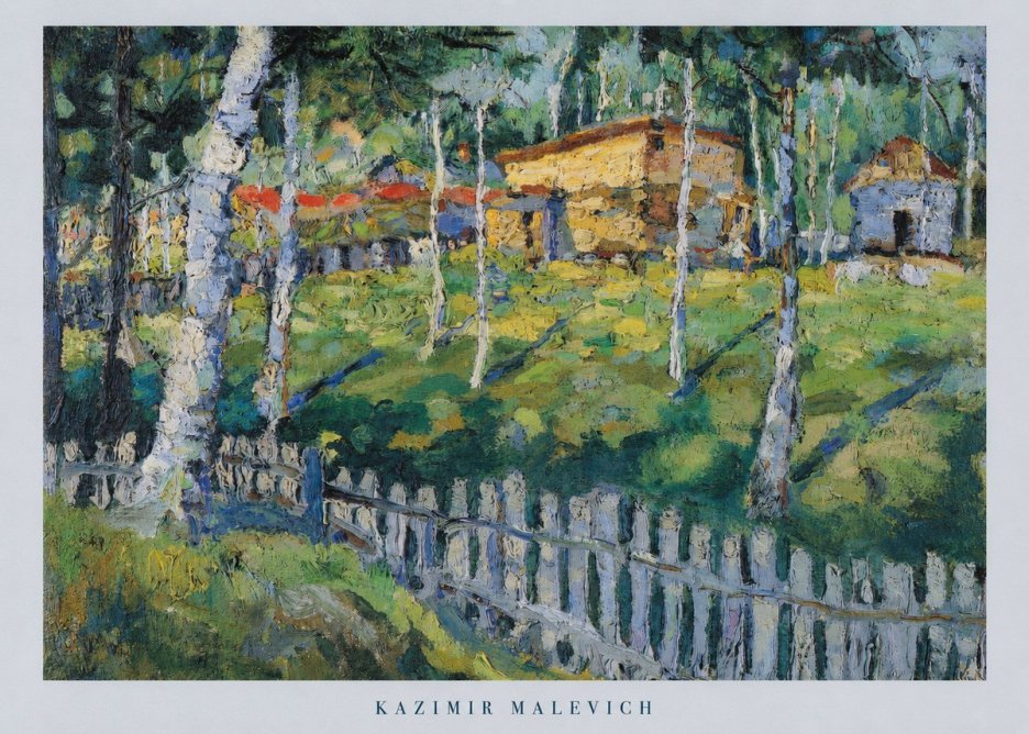 Kazimir Malevich Birch Grove No5 - Affiche