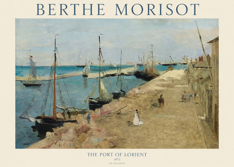 Berthe Morisot The Port of Lorient No1 - Affiche