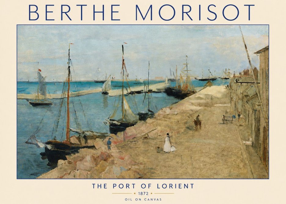 Berthe Morisot The Port of Lorient No4 - Affiche