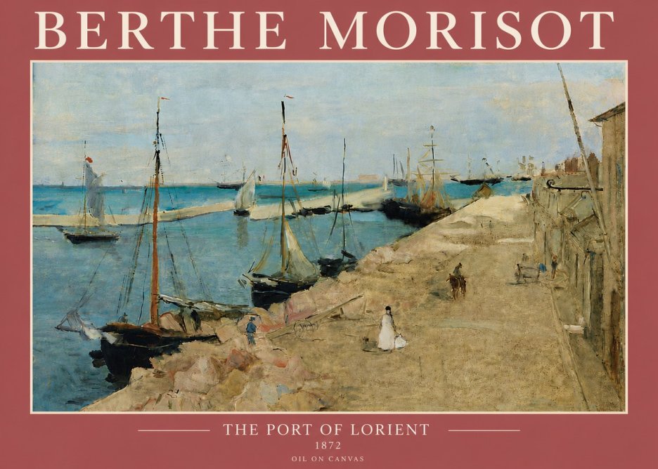 Berthe Morisot The Port of Lorient No5 - Affiche
