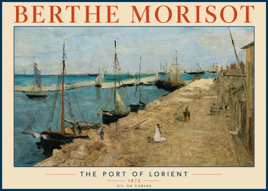 Berthe Morisot The Port of Lorient No6 - Affiche