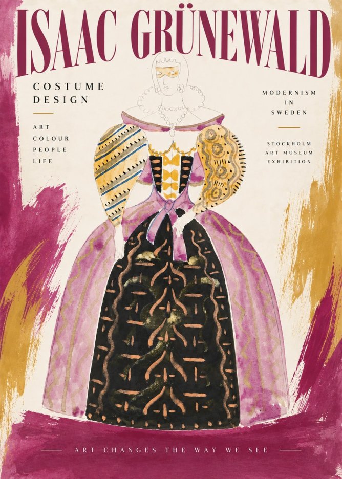 Isaac Grünewald Costume Design V No5 - Affiche