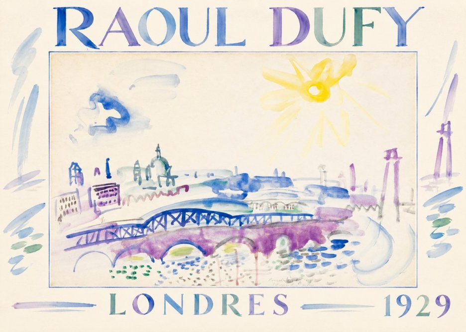 Raoul Dufy Londres - 1929 No1 - Affiche