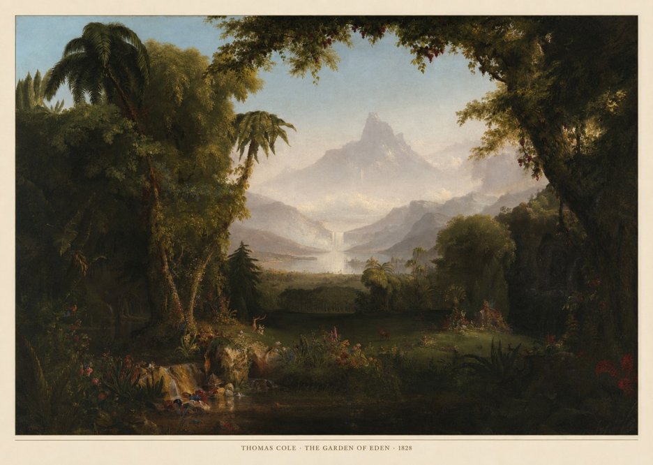 Thomas Cole The Garden of Eden I No6 - Affiche
