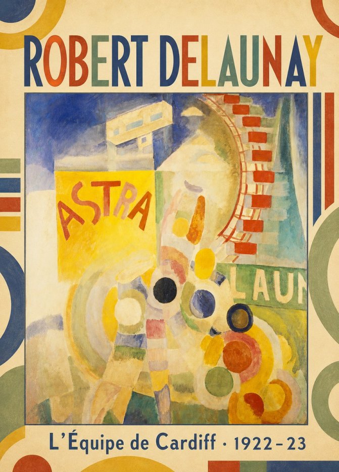 Robert Delaunay L'équipe De Cardiff No1 - Affiche