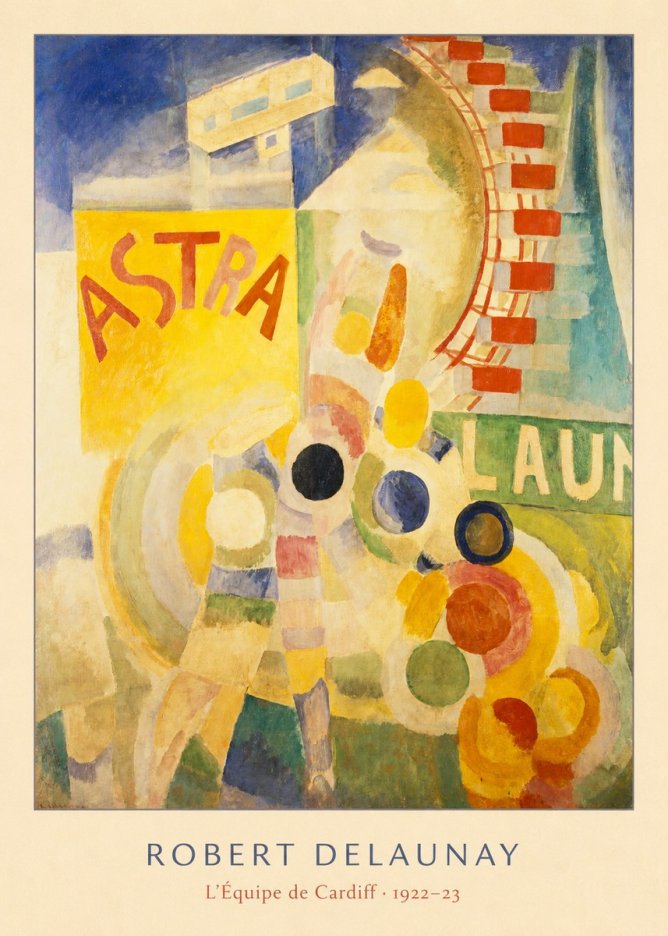 Robert Delaunay L'équipe De Cardiff No6 - Affiche