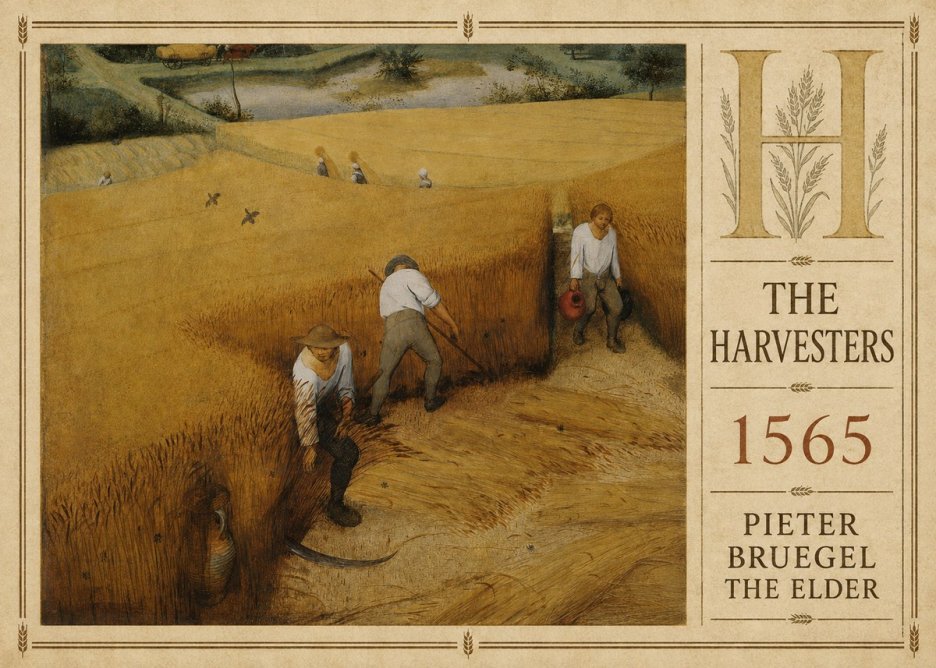 Pieter Bruegel The Harvesters IV No3 - Affiche