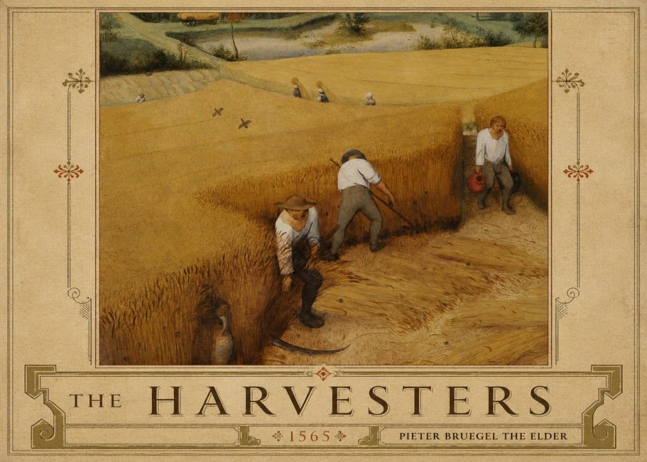 Pieter Bruegel The Harvesters IV No5 - Affiche