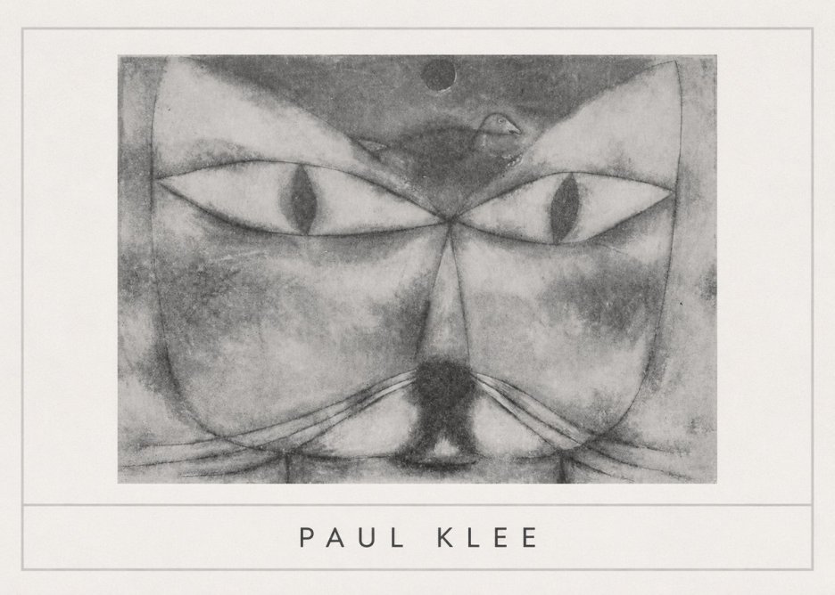 Paul Klee Cat and Bird No5 - Affiche