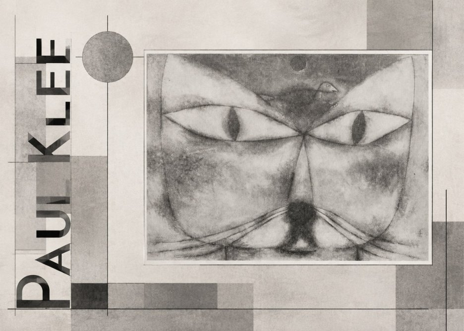 Paul Klee Cat and Bird No6 - Affiche