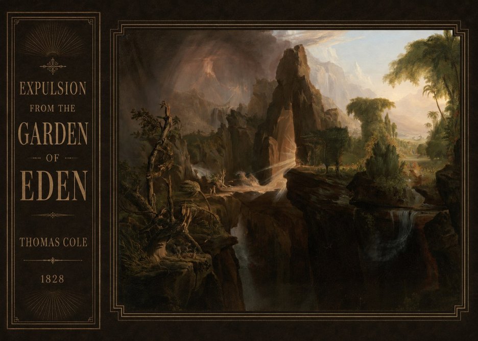 Thomas Cole Expulsion from the Garden of Eden I No2 - Affiche