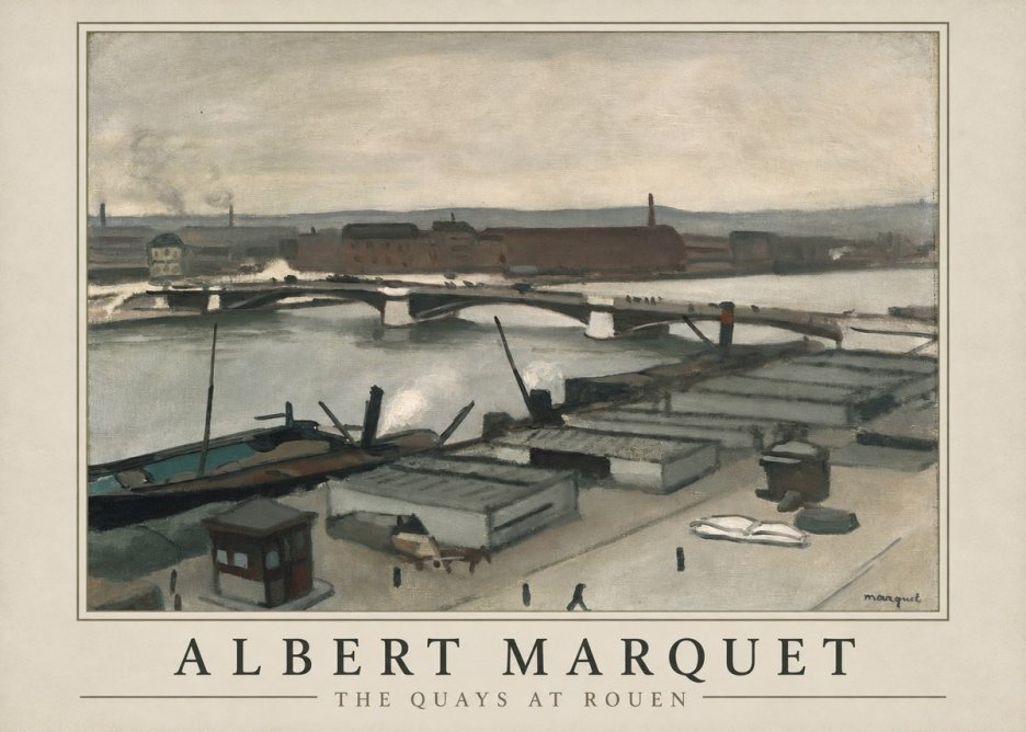 Albert Marquet The Quays at Rouen No1 - Affiche