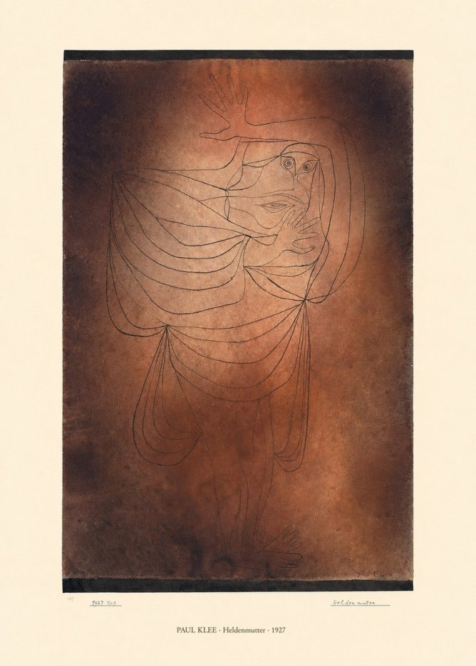 Paul Klee Heldenmutter No6 - Affiche